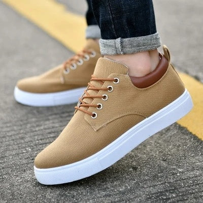 Breathable Mens Casual Canvas Sport Shoes with Rubber Sole