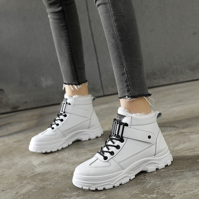 Chaussures décontractées plates en coton tendance pour étudiantes