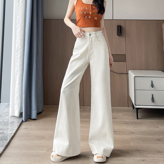 New High Waist Wide Leg Jeans Women Loose Casual