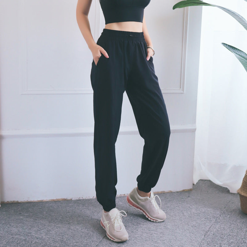 Pantalon Ample Décontracté en Polyester Respirant