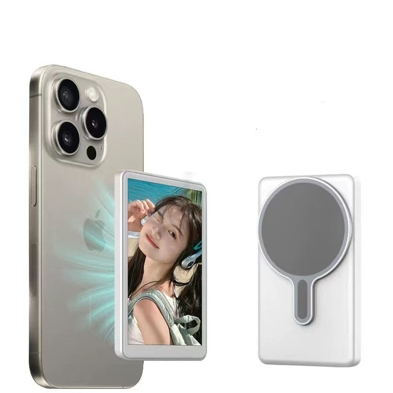 Remote Camera Display with 4-Inch Mobile Phone Screen Projection, Grey/White