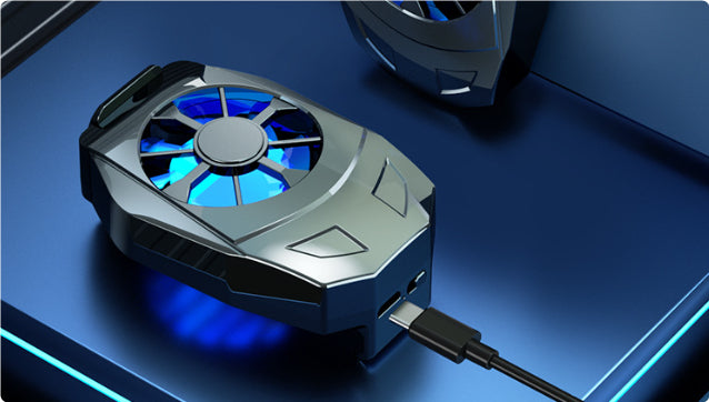 مروحة تبريد عالمية للهاتف المحمول بمنفذ USB مع حامل لوحة ألعاب ومبرد