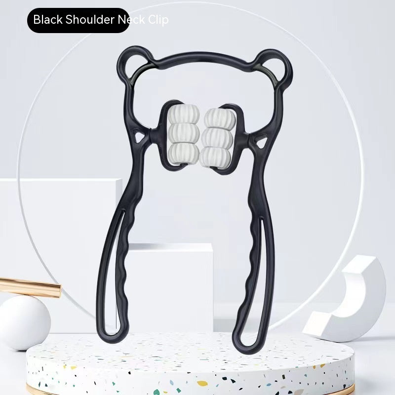 Manual Neck and Shoulder Massager Clamp with 6-Ball Magnetic Massage