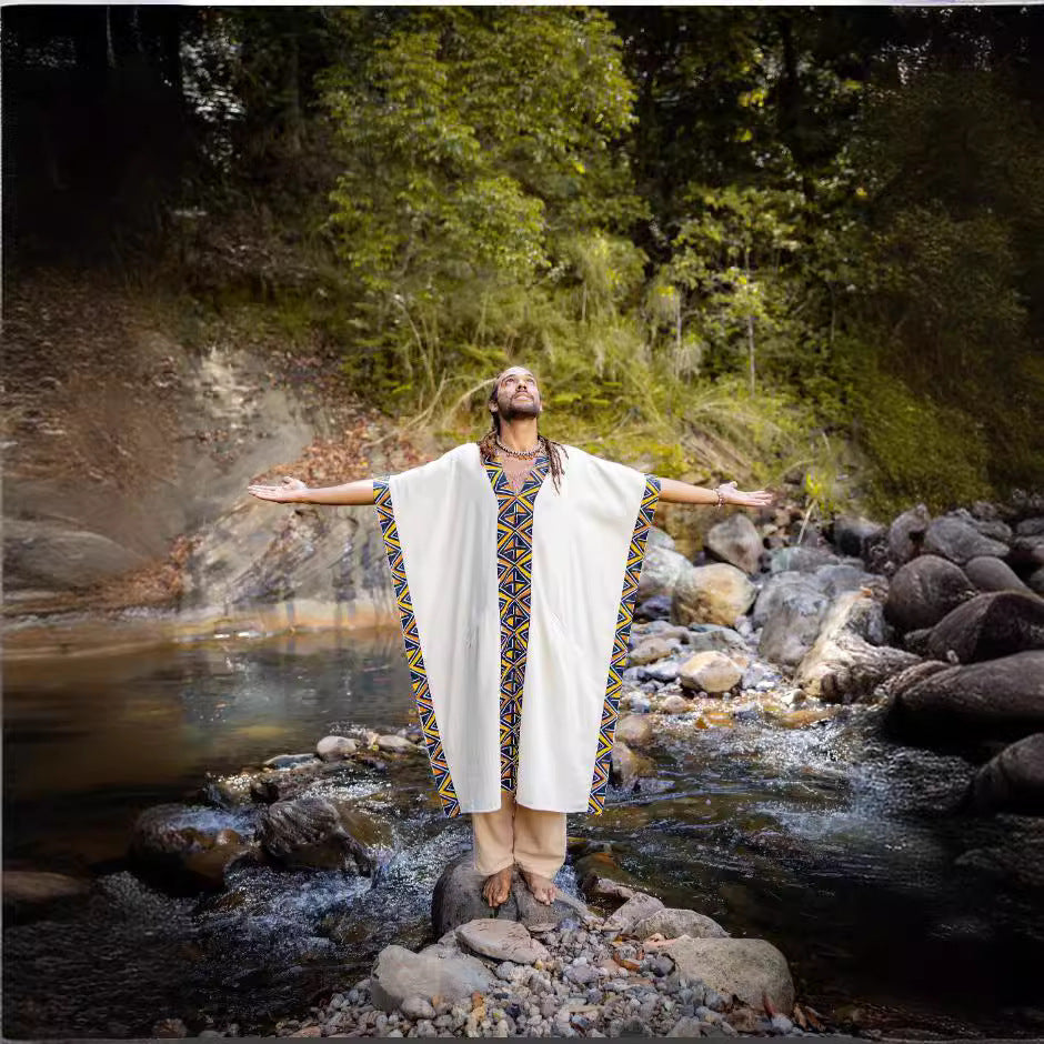 Gulf Woman’s Handmade Maxi Robe with Pocket Skirt