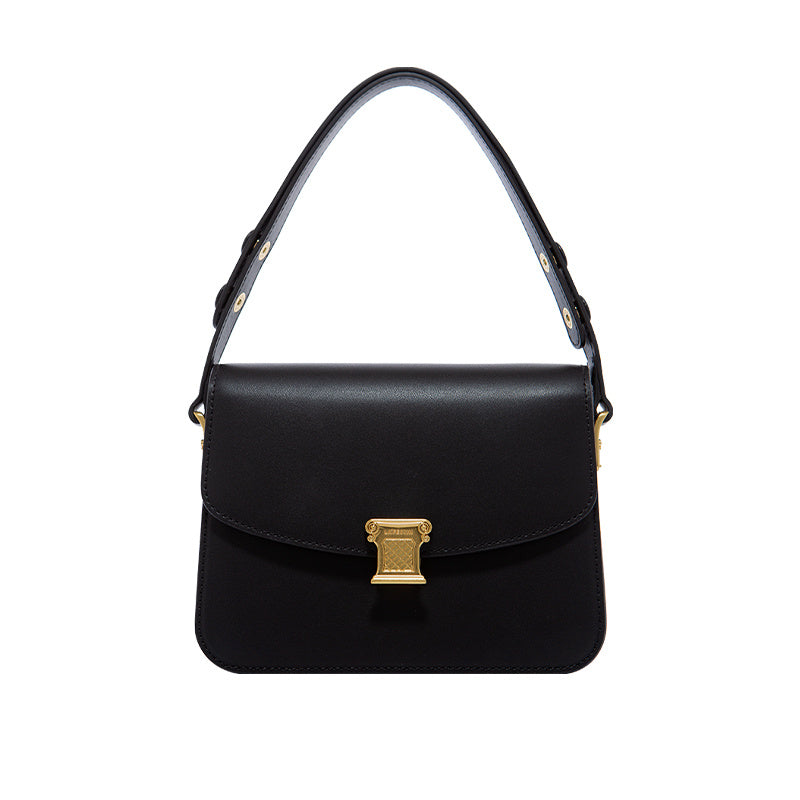 Sac carré bandoulière en cuir à une épaule
