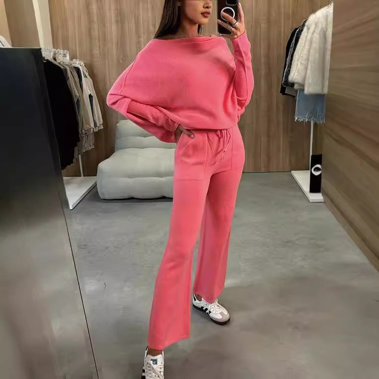 Temperament Casual Two-Piece Suit for Women in Polyester