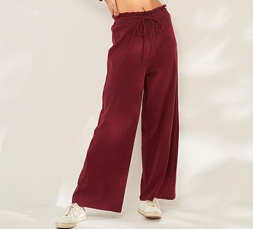 Wide Leg Elastic Waist Yoga SweatPants