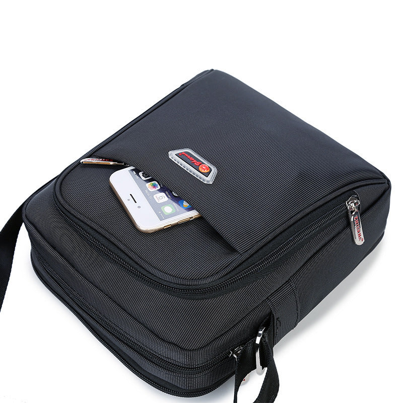 Sac bandoulière messager en toile Oxford pour homme, 10 pouces, taille moyenne