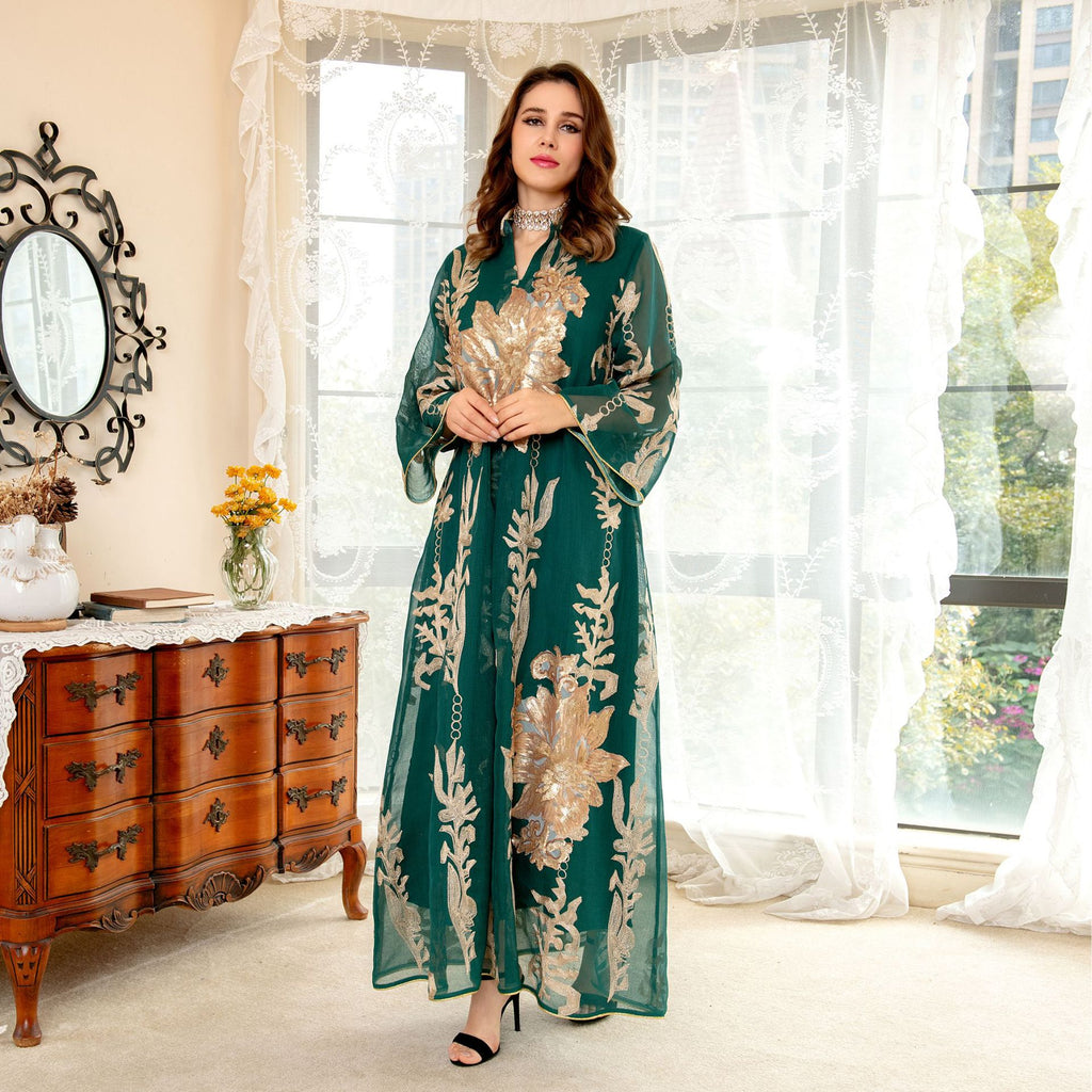 Robe à Paillettes Moyen-Orient Robe de Soirée de Célébrité de Luxe Léger Musulmane