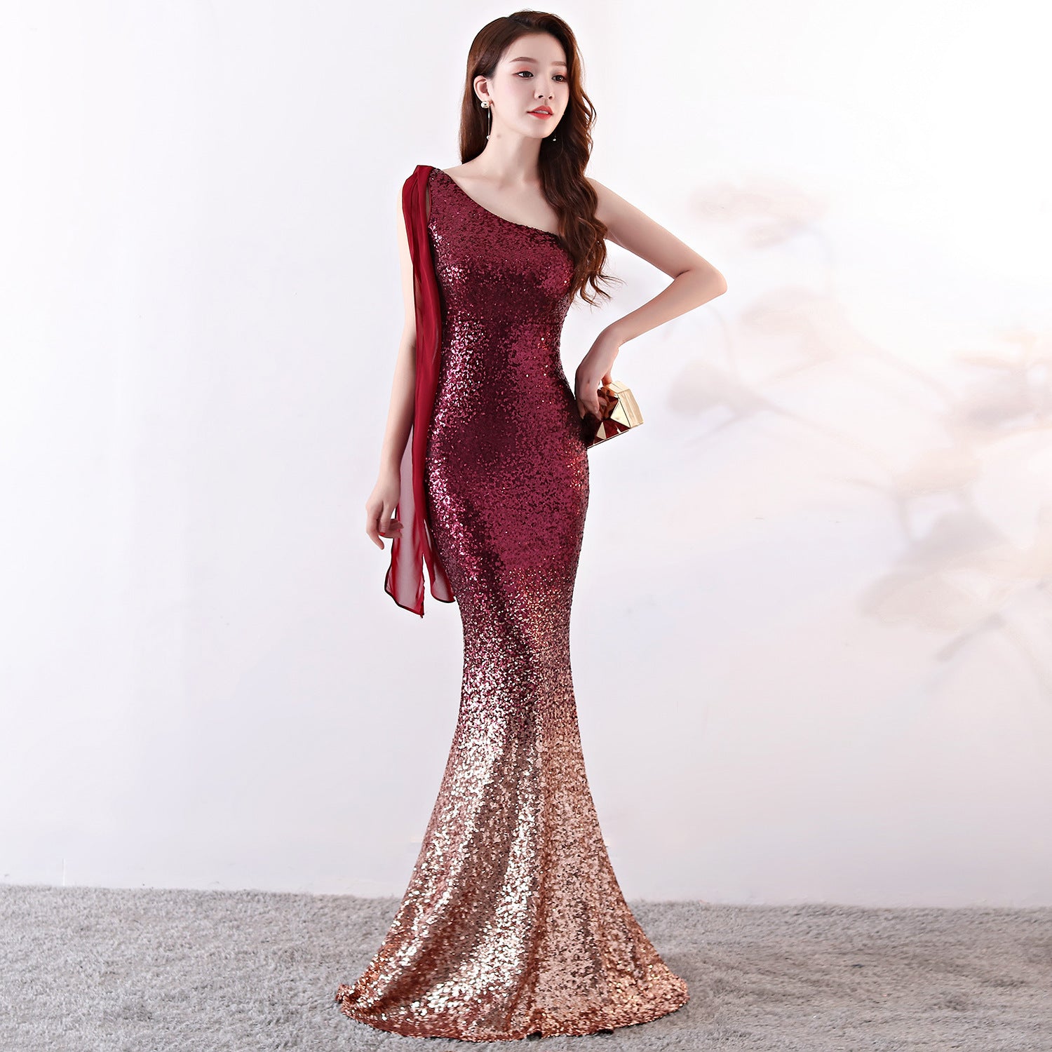 Long Slim Fit Party Banquet Dress
