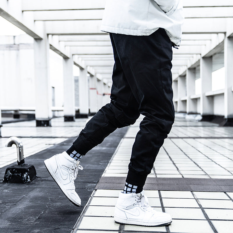 Men's sports and leisure simple restraint pants