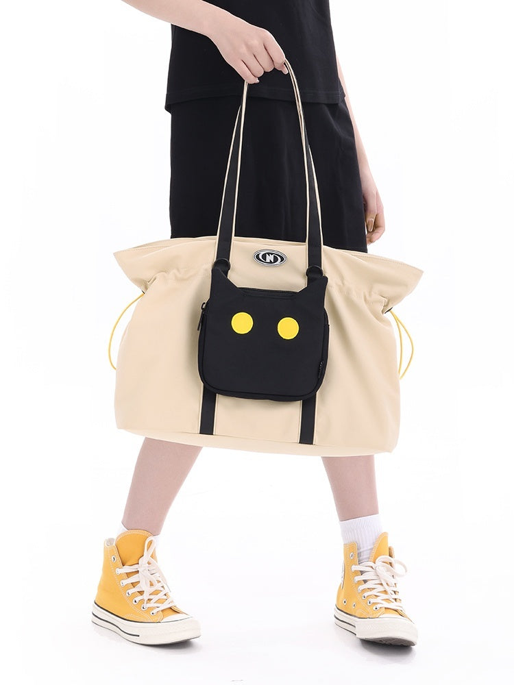 Large Capacity Dual-Use Commuter Shoulder Handbag