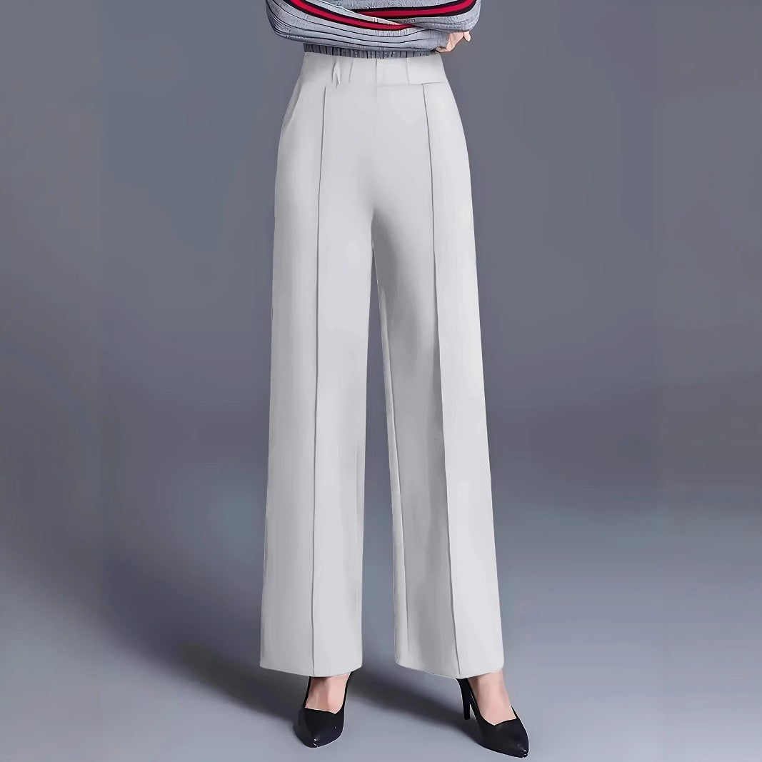 Women's Autumn Winter Wide Leg High Waist Loose Slimming Casual Pants
