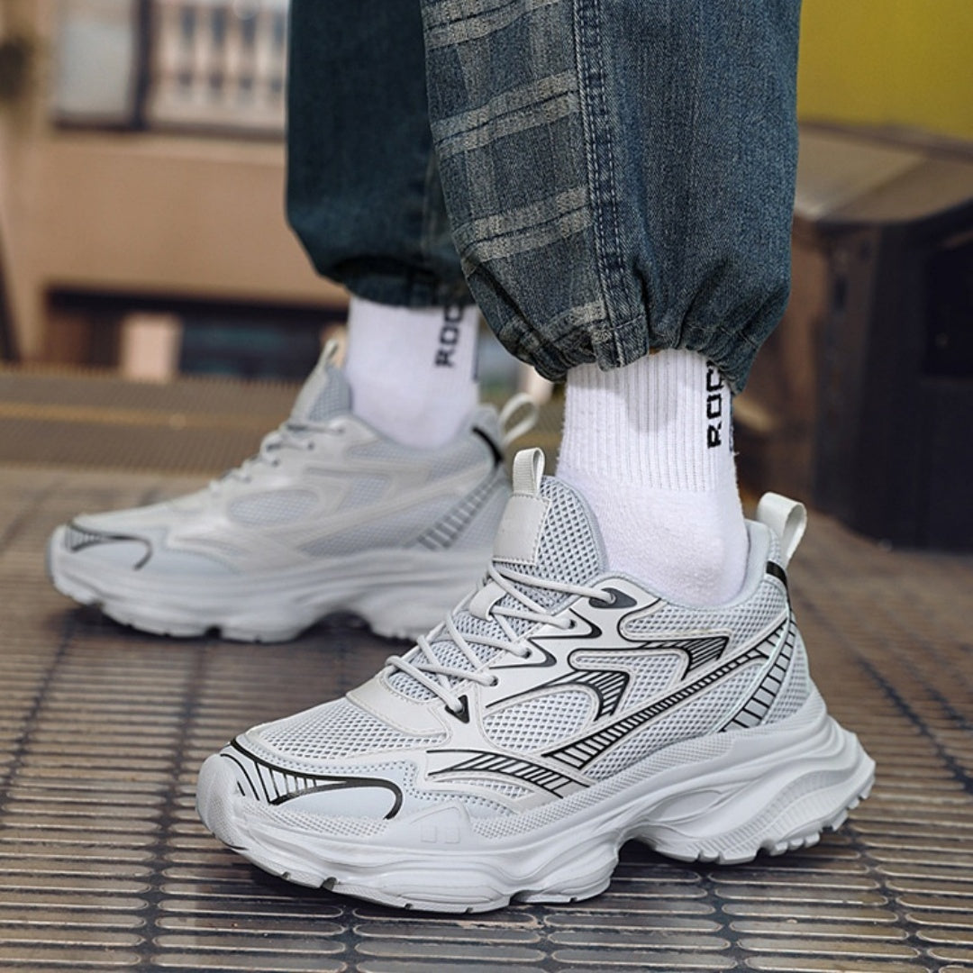 Men's Breathable Casual Height Increasing Shoes with Invisible Elevator