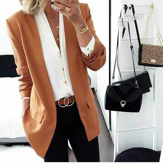 Slim Fit Polyester Blazer in Multiple Colors, Sizes S-XXXL