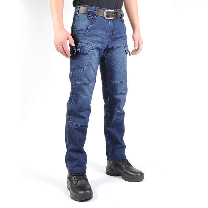 Men's Tactical Straight Slim Training Jeans