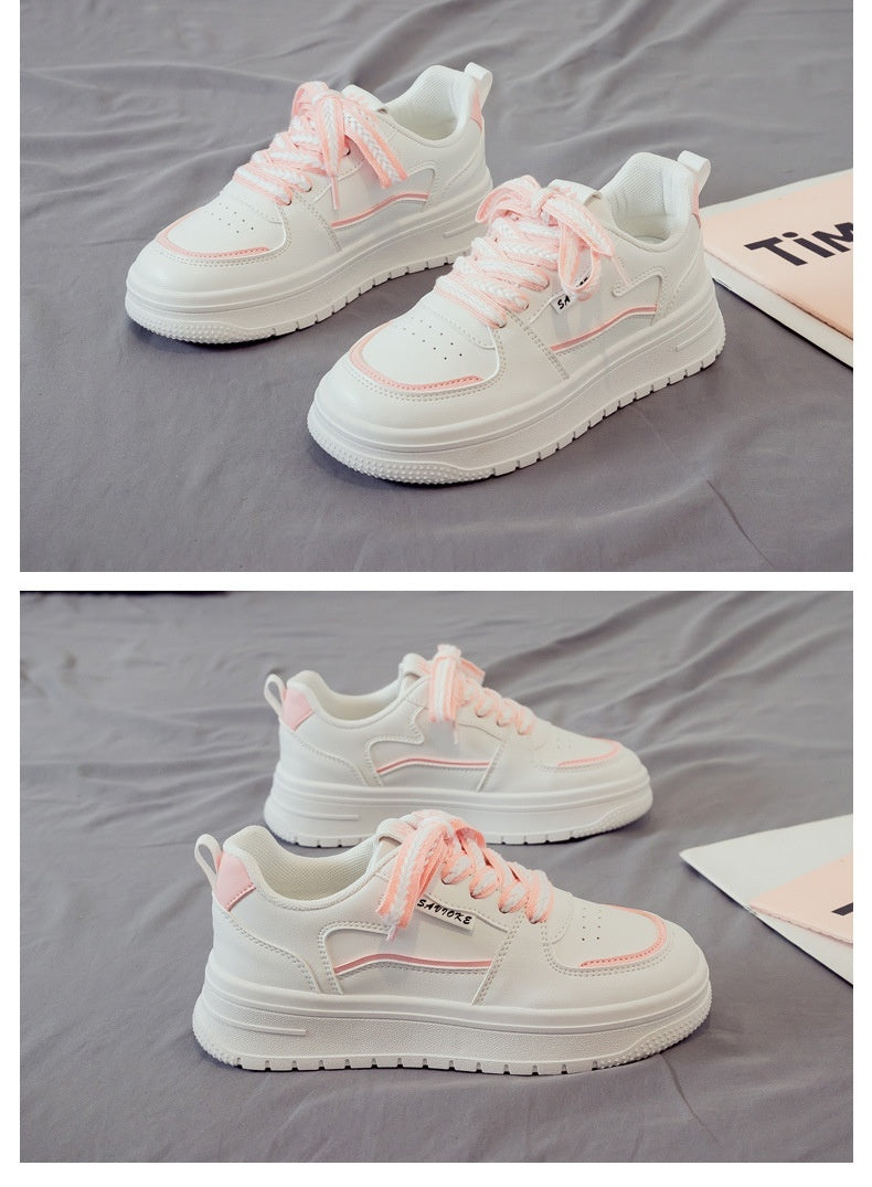 Platform White Running Sneakers Casual All-Match Leisure Shoes