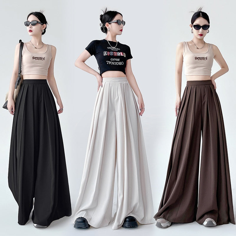 Women’s High Waist Wide Leg Slimming Suit Pants