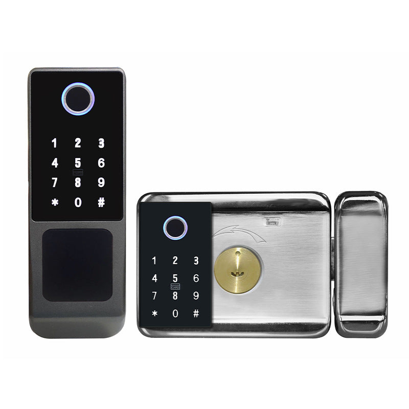 Smart Exterior Electronic Fingerprint Door Lock with Password & Remote Unlock