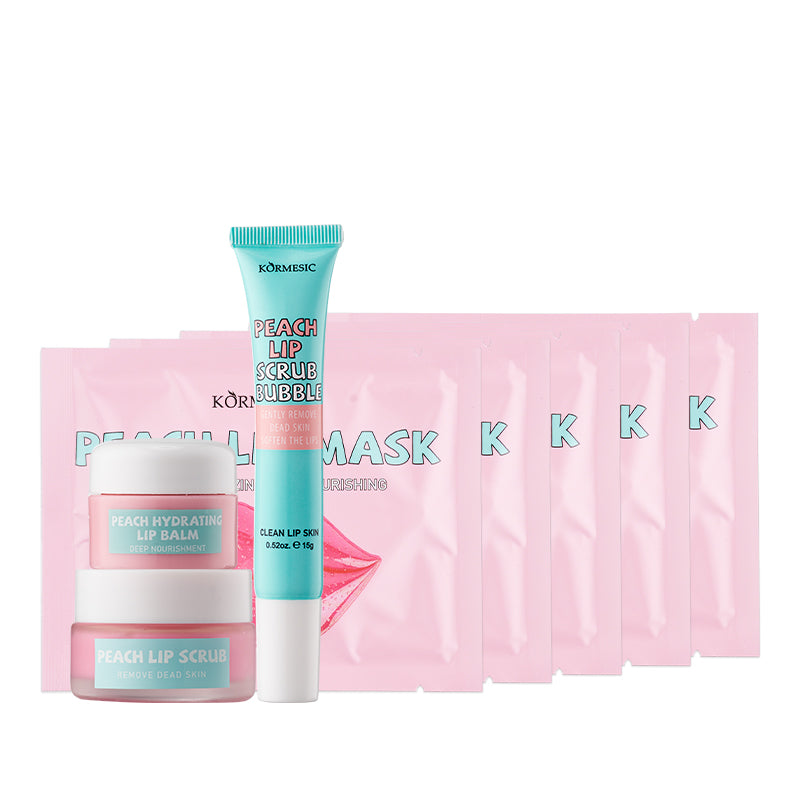 KORMESIC Peach Lip Care Set