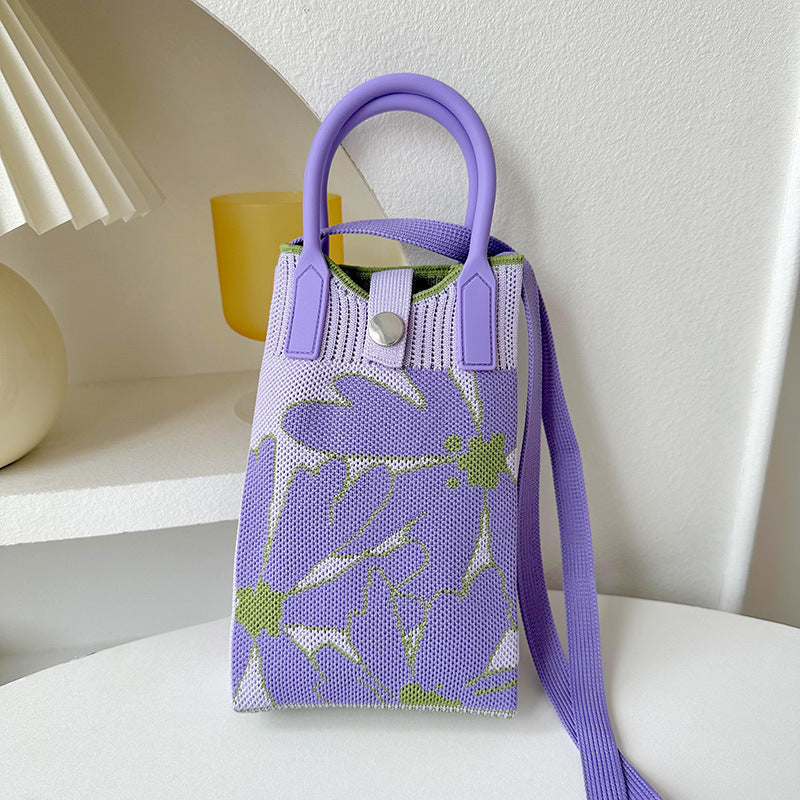 Knitted Mini All-match Small Portable Shoulder Bag