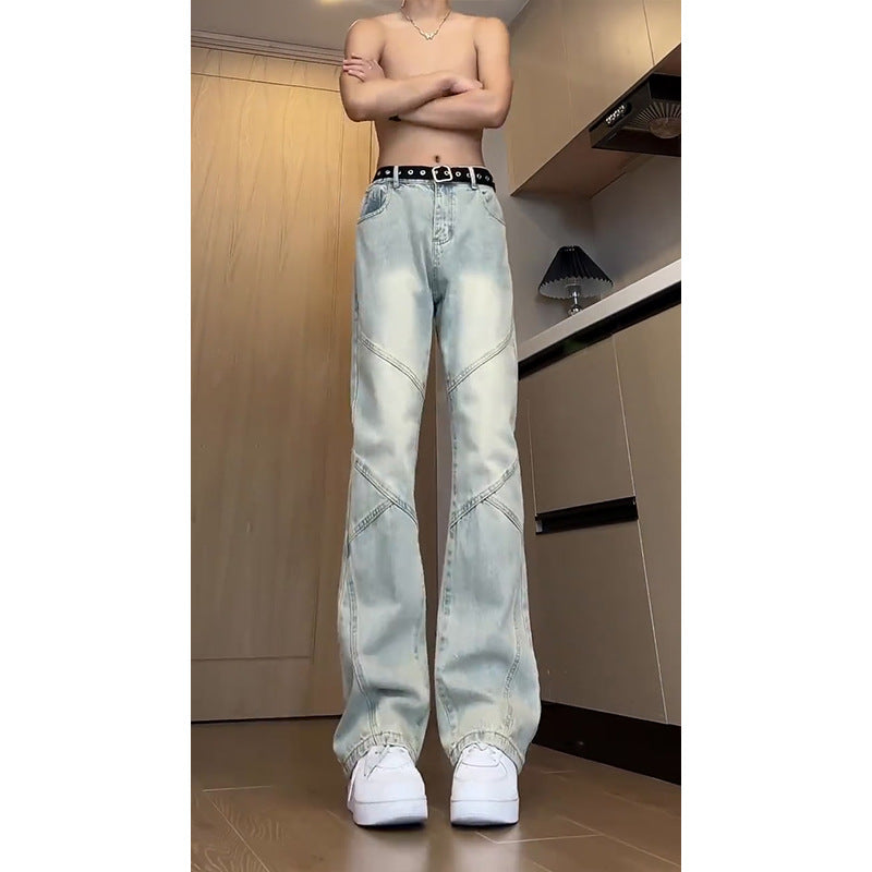 Jeans pour hommes American High Street, coupe droite