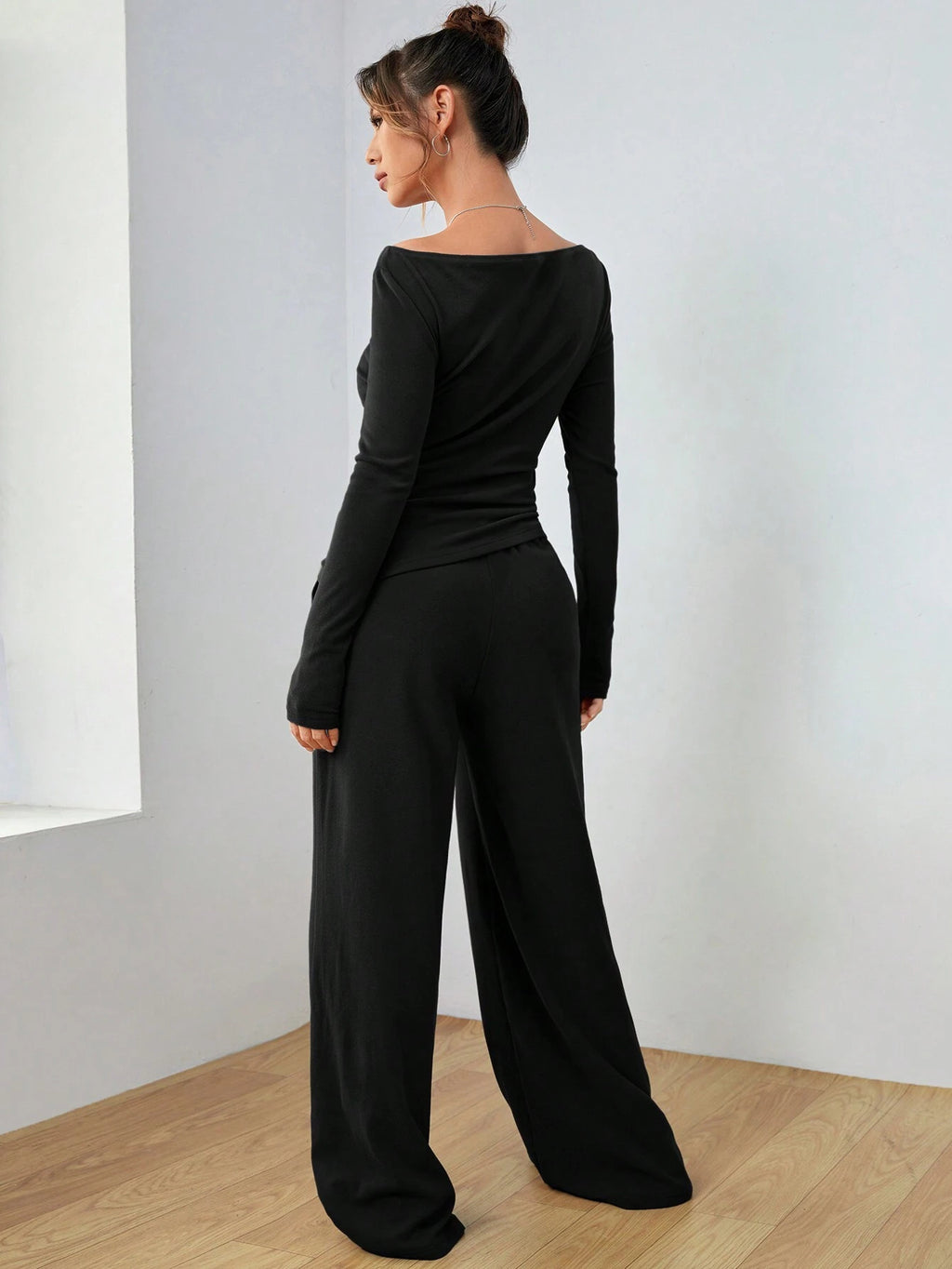 Women's Irregular Casual Long-Sleeve Suit Set