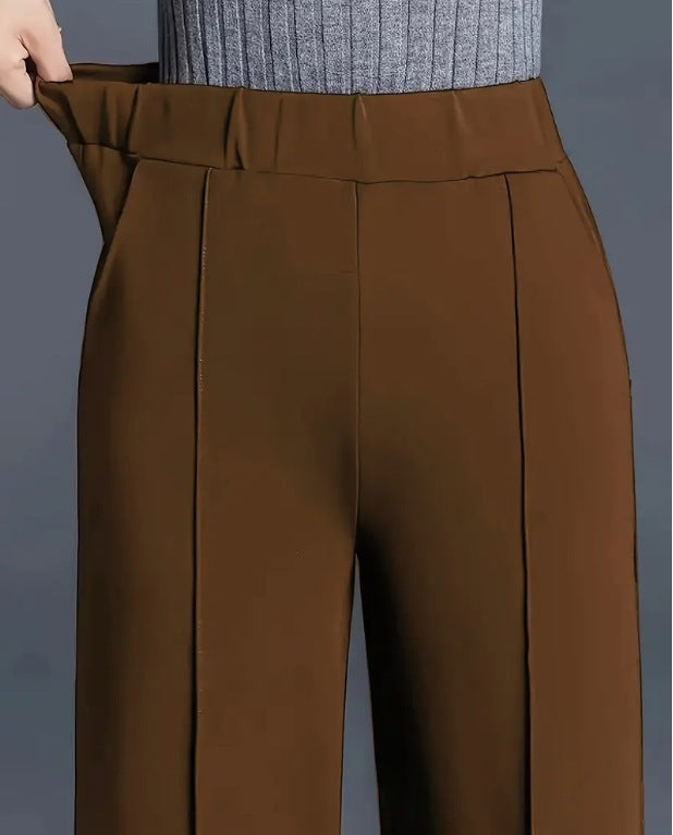 Women's Autumn Winter Wide Leg High Waist Loose Slimming Casual Pants