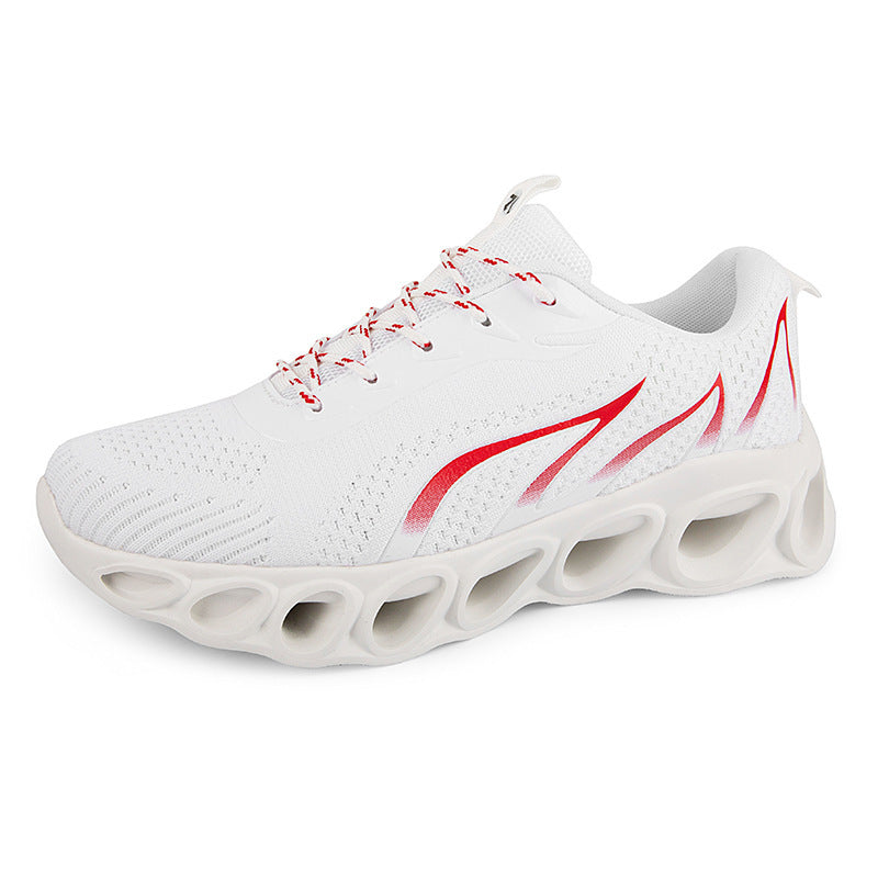 Chaussures de sport basses vert fluo extra larges pour hommes