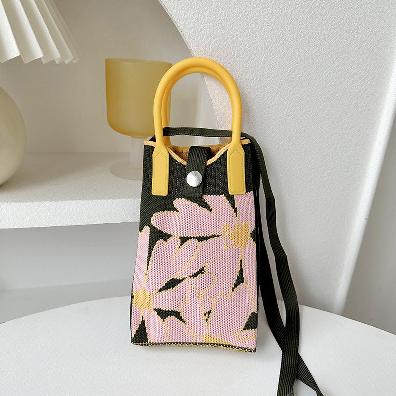 Knitted Mini All-match Small Portable Shoulder Bag