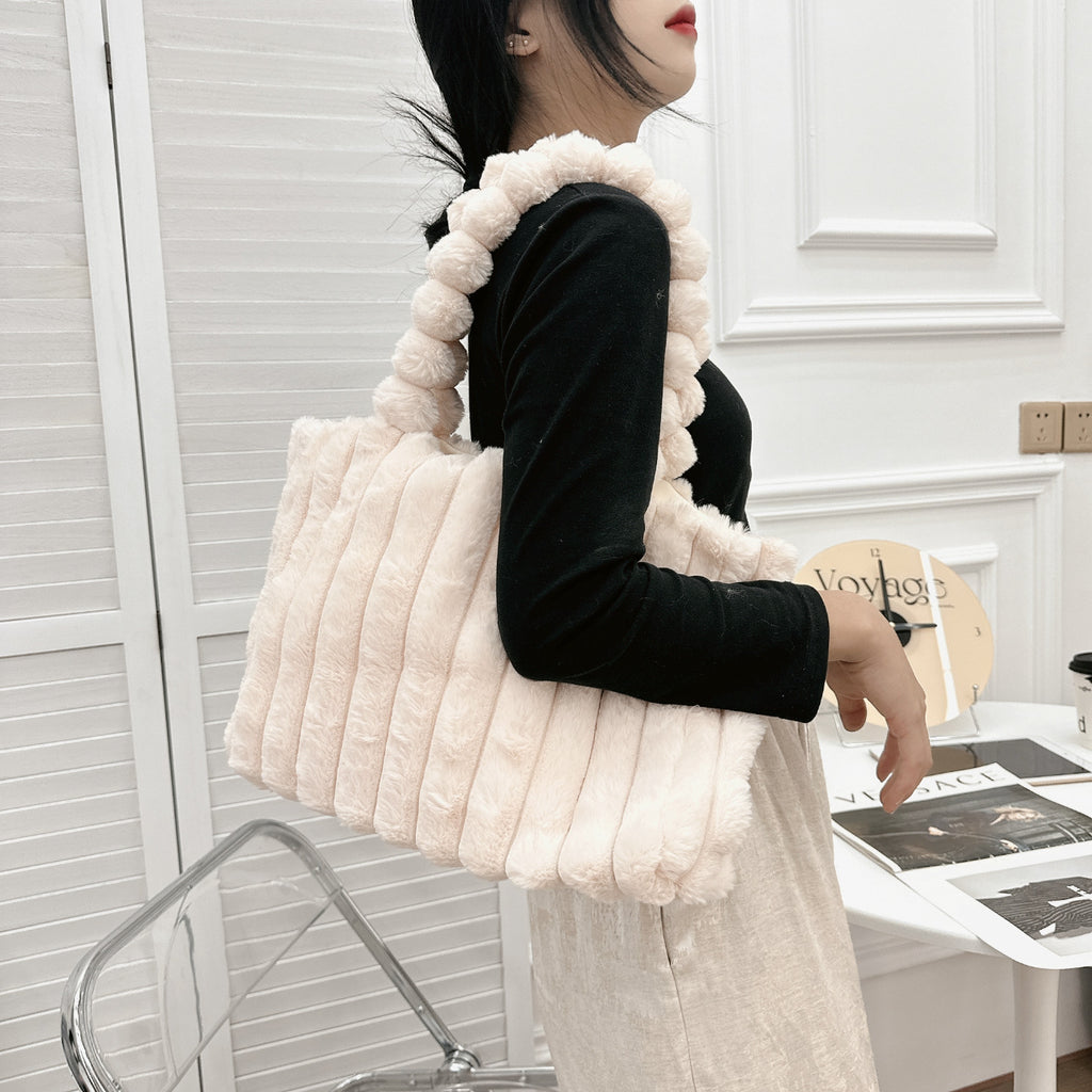 Women's Plush Fur Crossbody Bag - All-Matching Colors
