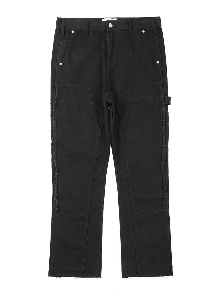 Jean coupe droite noir et blanc pour homme High Street