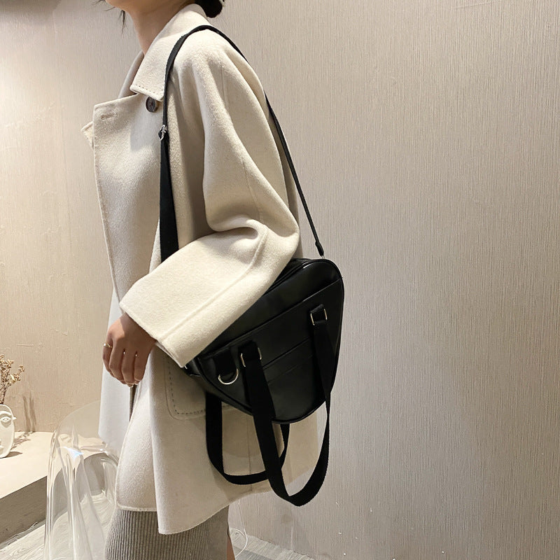 Trendy PU Heart-Shaped Girl Student Shoulder Bag Handbag