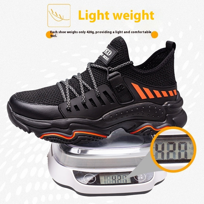 Flying Woven Steel Toe Safety Protection Shoes