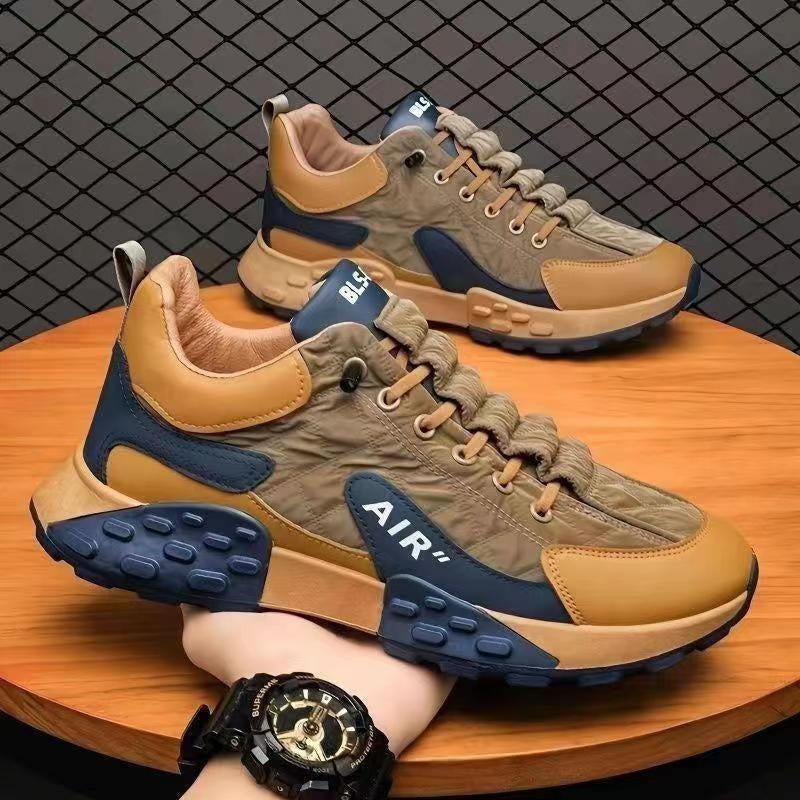 Men's Casual Sports Running Shoes Thick Bottom Wear-Resistant Soft