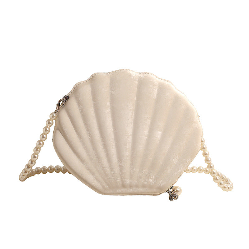 Shell Fashion Women's PU Shell Crossbody Shoulder Bag with Chain