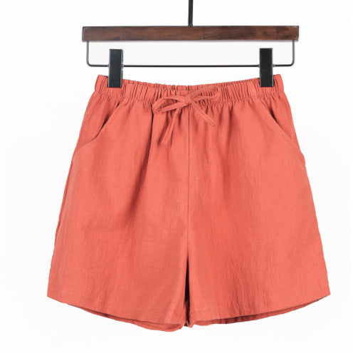 Linen Cotton And Linen Large Size Student Sports And Leisure Shorts