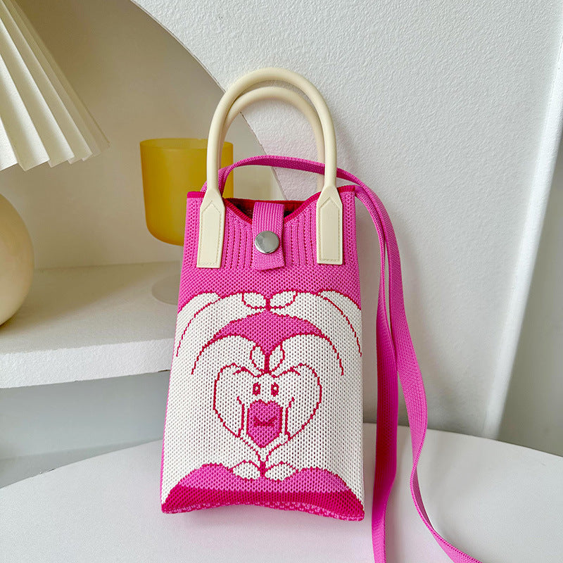 Knitted Mini All-match Small Portable Shoulder Bag