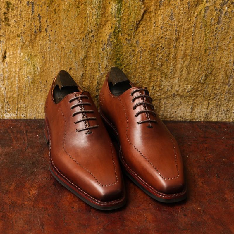 Chaussures de ville à lacets en cuir vintage pour hommes, noires et marron, pointures 38-44