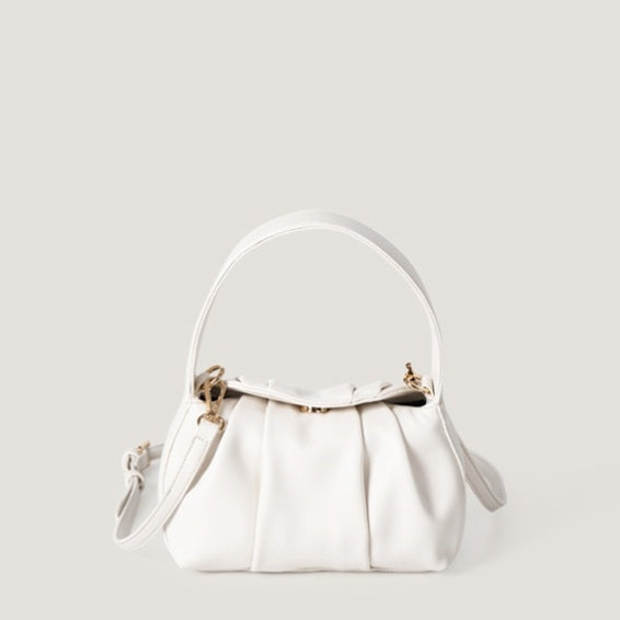 Sac à Bandoulière Plissé Nuage Tendance Sac Oreiller Portable en PU