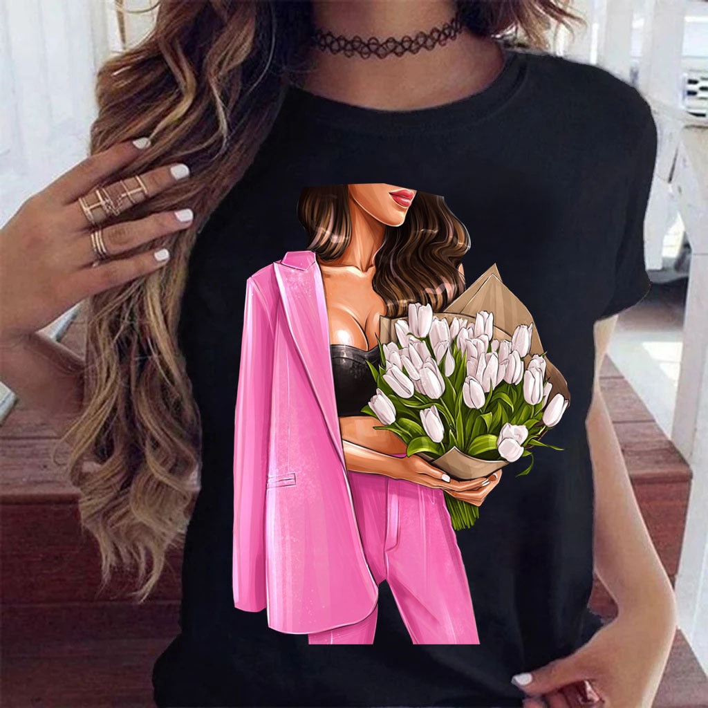 Sunflower Black Loose Fit Short Sleeve T-Shirt