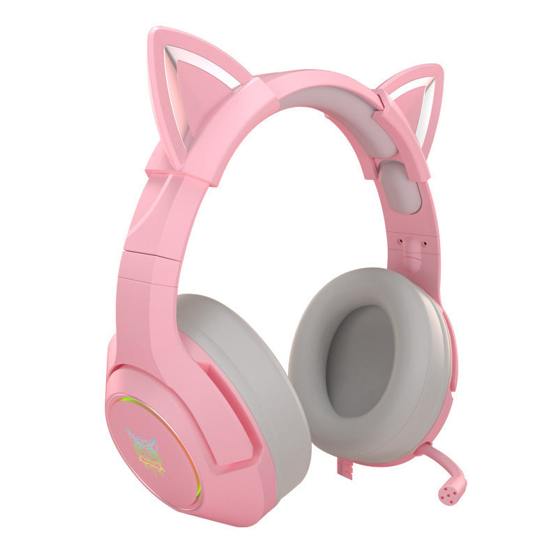 Head-Mounted Wired Gaming Headset with Microphone for PC