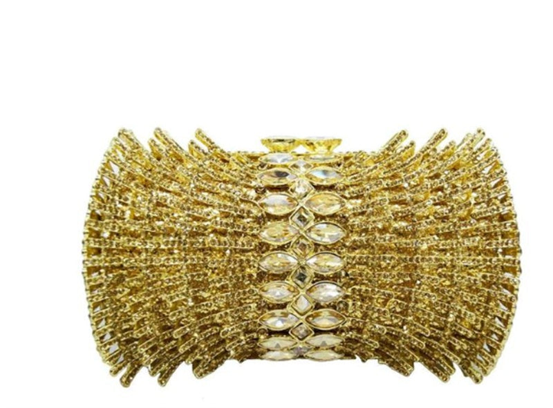 Women's PU Hard Case Diamond Clutch 16x11x6cm