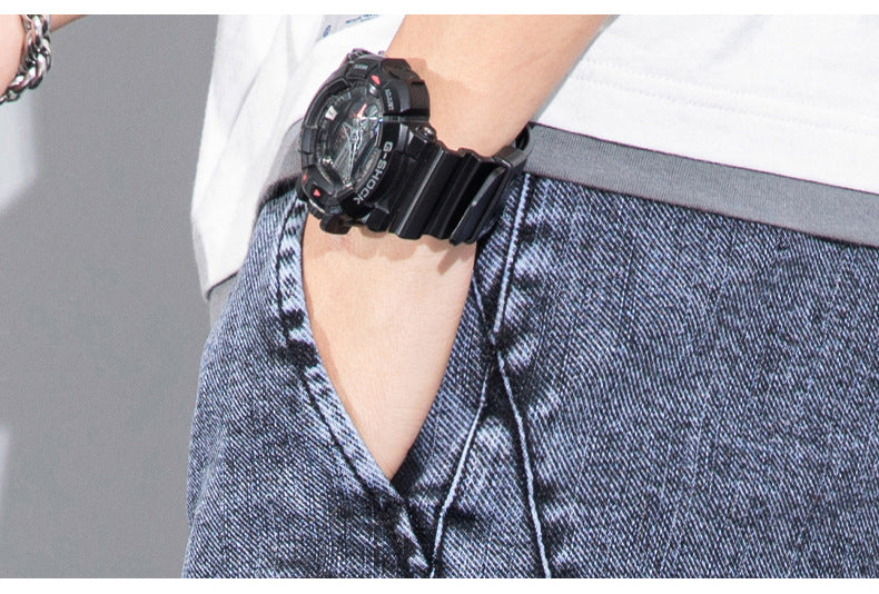 Jeans en denim coupés brodés amples style coréen pour homme