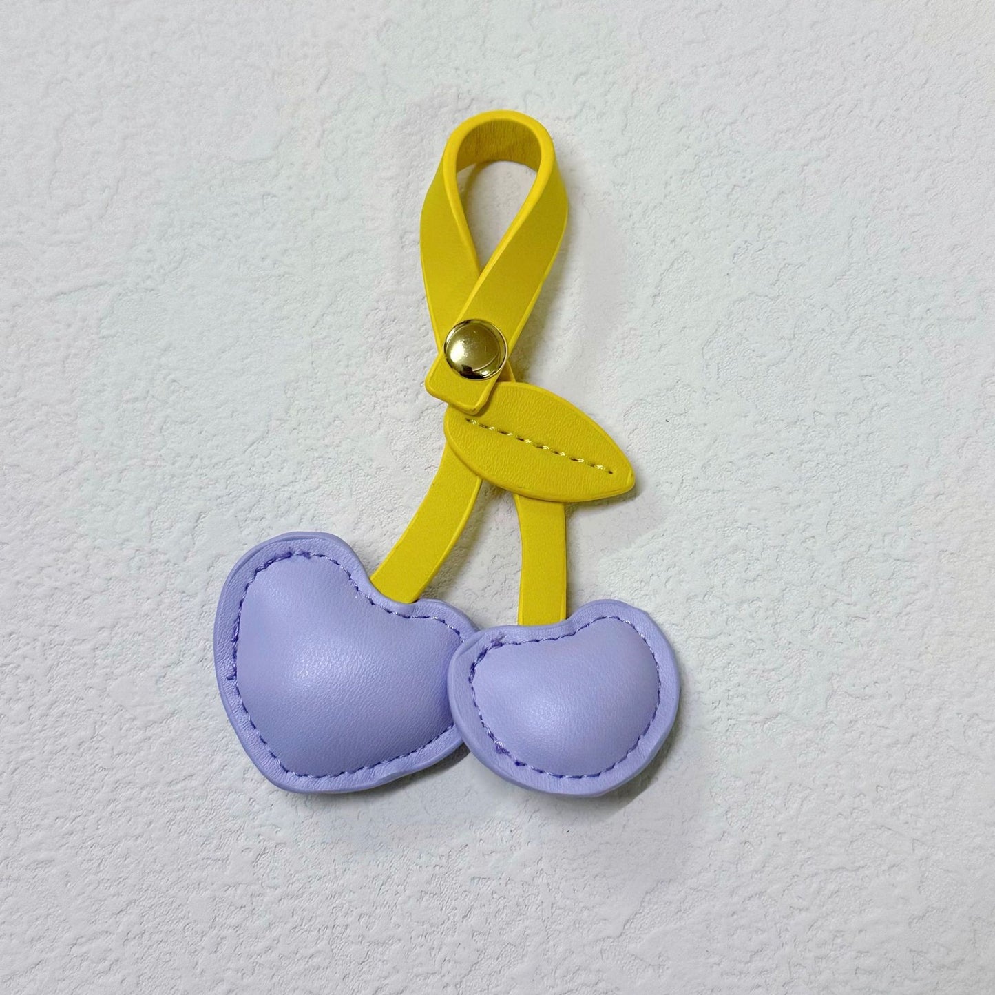 Cute Three-dimensional Peach Heart Cherry Cherry Handbag Pendant