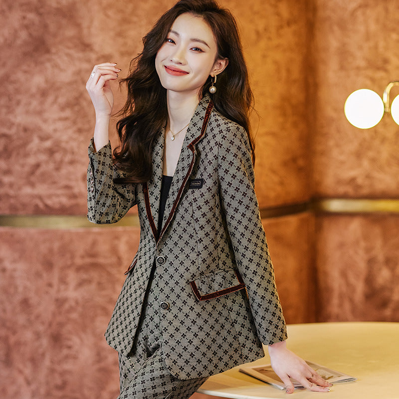Veste de costume noire ajustée pour femme Manches longues Printemps Été Tenue habillée
