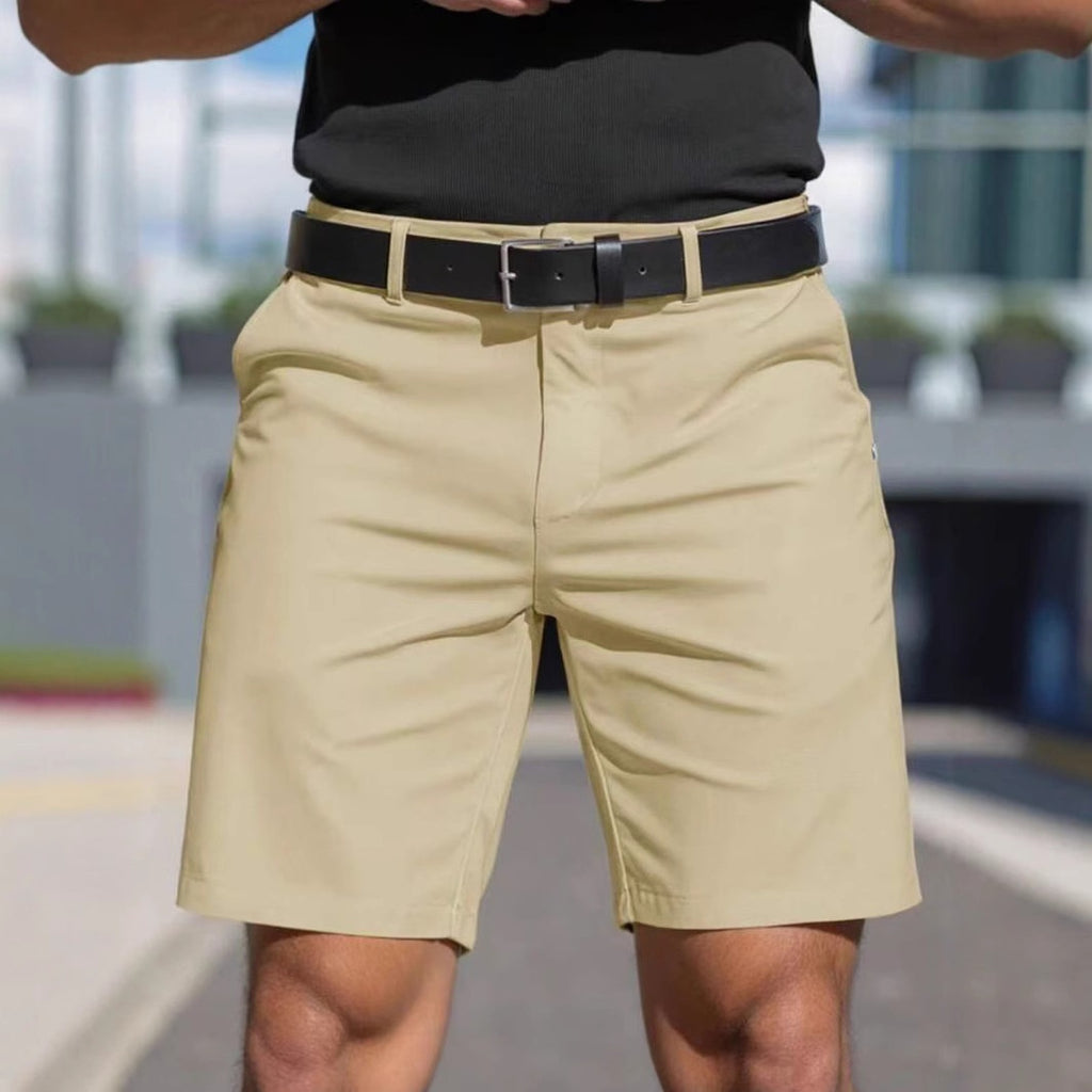Shorts courts de sport et business de couleur unie pour hommes