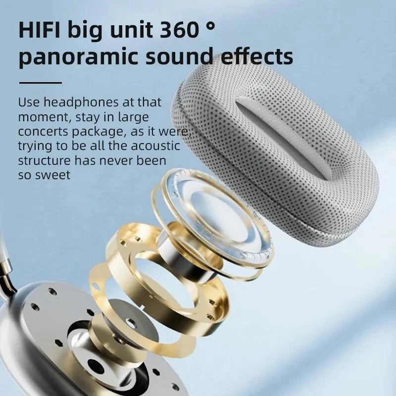 Casque Bluetooth sans fil P9 avec micro anti-bruit pour sports de plein air et jeux