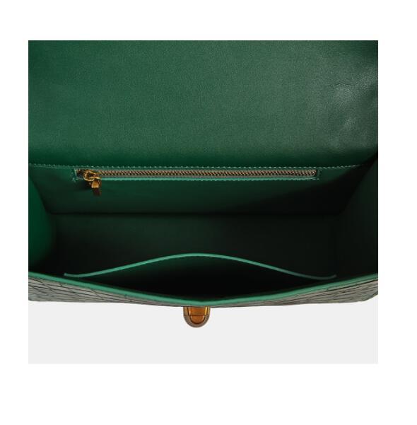Niche Leather Women's One-Shoulder Messenger Chain Bag with Crocodile Pattern
