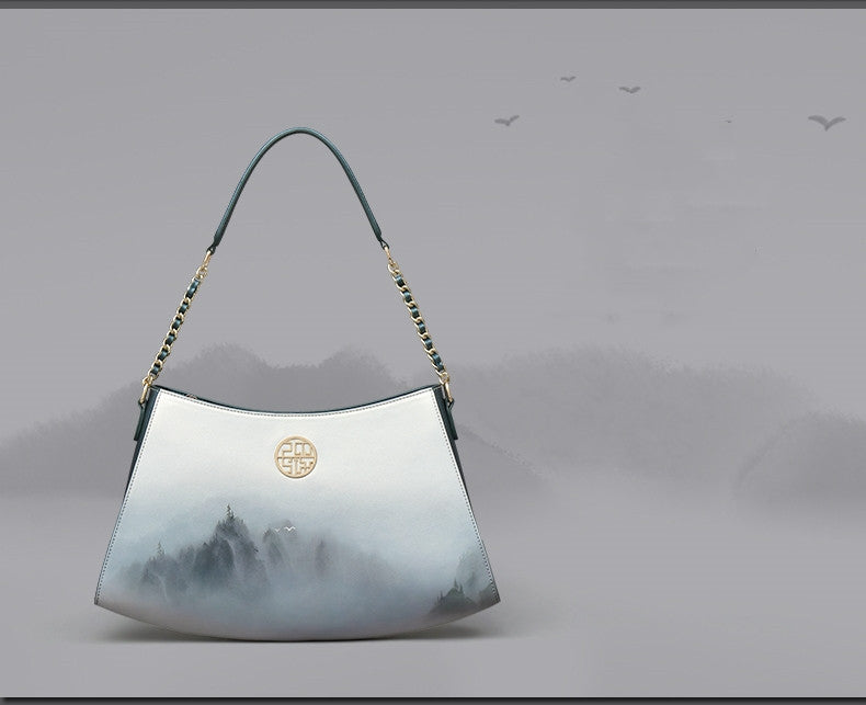 Sac à dos tendance pour femme – Fête des Mères – En cuir de vachette blanc double épaisseur, 20,5x37x8cm